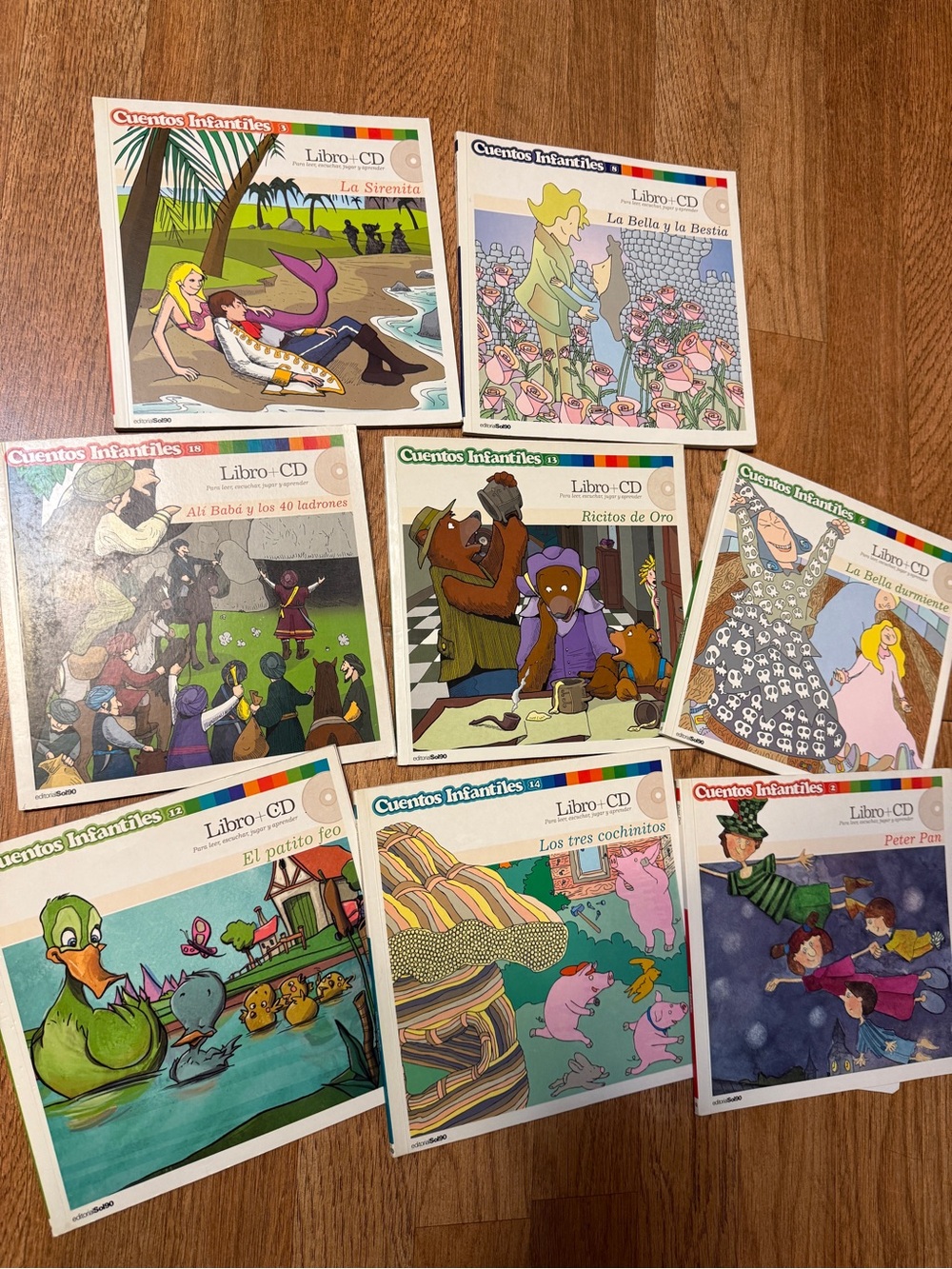 Bundle of Spanish children’s books with read aloud CDs